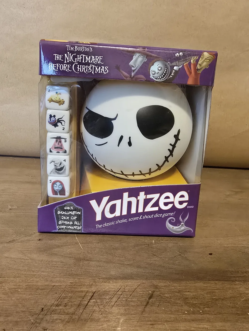 The Nightmare Before Christmas Jack Skellington Yahtzee - White